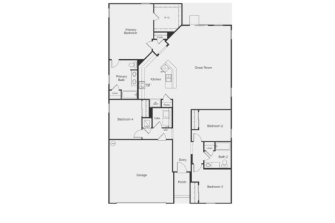 Планировка виллы или дома «House» 4 спальни в ЖК Azalea Hills