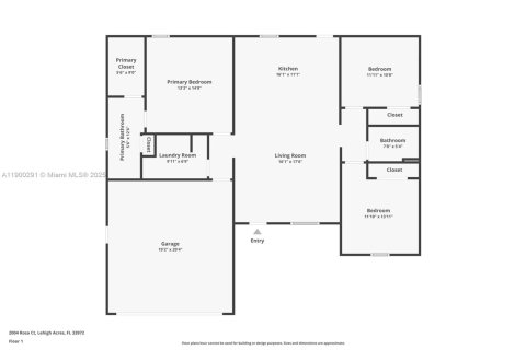 House in Lehigh Acres, Florida 3 bedrooms, 121.14 sq.m. № 2081678 - photo 23