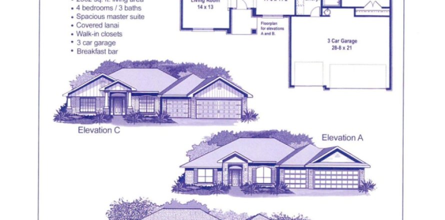 Casa en Crestview, Florida 4 dormitorios, 232.44 m2 № 560747