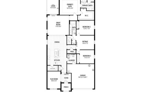 Property floor plan «House», 3 bedrooms in Wellen Park - Renaissance