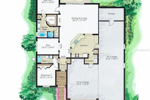 Villa ou maison à vendre à Lake Wales, Floride: 2 chambres, 166.48 m2 № 2413644 - photo 3