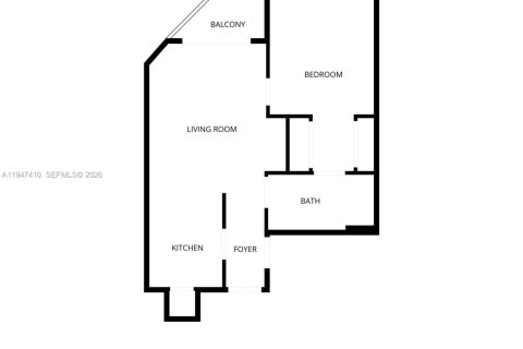 Купить кондоминиум в Майами, Флорида 1 спальня, 58.99м2, № 2005468 - фото 17