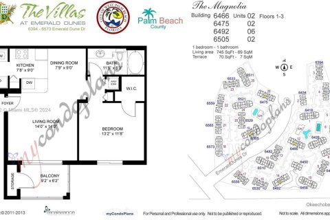 Condominio en venta en West Palm Beach, Florida, 1 dormitorio, 68.75 m2 № 1763899 - foto 25