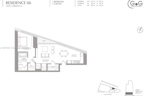 Condo in Miami, Florida, 1 bedroom  № 1898057 - photo 13
