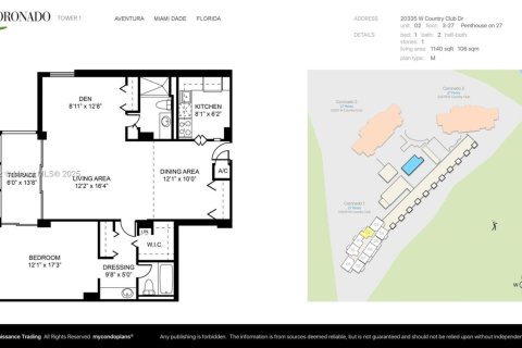 Condominio en venta en Aventura, Florida, 2 dormitorios, 105.72 m2 № 1881623 - foto 11