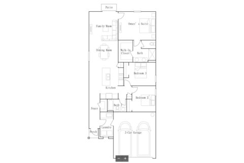 Планировка Виллы или дома «Annapolis» 3 комнаты в ЖК Horse Creek