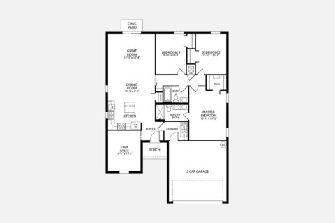 Townhouse floor plan «144SQM», 3 bedrooms in PORT CHARLOTTE