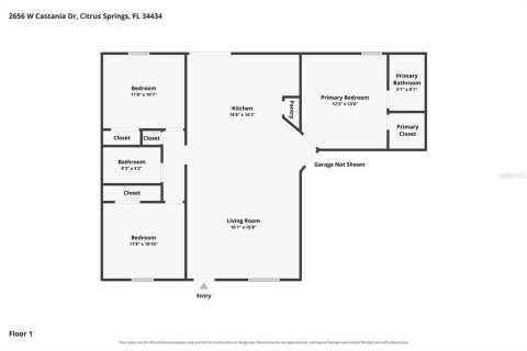 House in Dunnellon, Florida 3 bedrooms, 112.32 sq.m. № 2396341 - photo 2