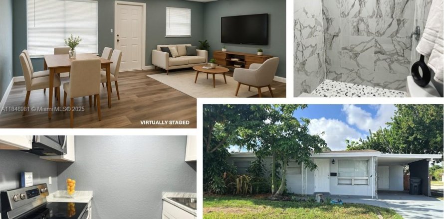 House in Hollywood, Florida 3 bedrooms, 103.77 sq.m. № 1845499