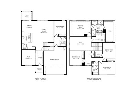 Townhouse floor plan «279SQM VALENTIA», 5 bedrooms in SAVANNA AT LAKEWOOD RANCH