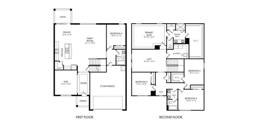 Touwnhouse à SAVANNA AT LAKEWOOD RANCH à Sarasota, Floride 5 chambres, 279 m2 № 148909
