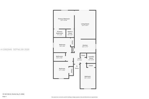 House in Florida City, Florida 4 bedrooms, 103.68 sq.m. № 2294106 - photo 29
