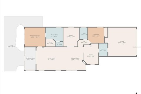 House in Palmetto, Florida 3 bedrooms, 134.62 sq.m. № 1901067 - photo 9