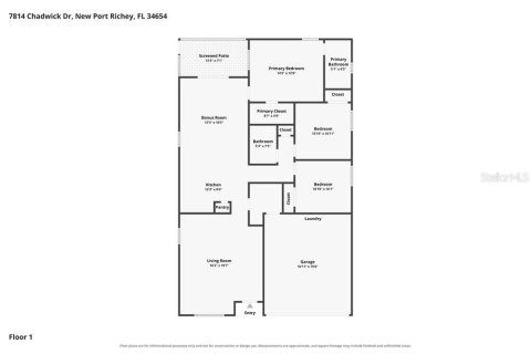 Villa ou maison à louer à New Port Richey, Floride: 3 chambres, 131.92 m2 № 2391120 - photo 3