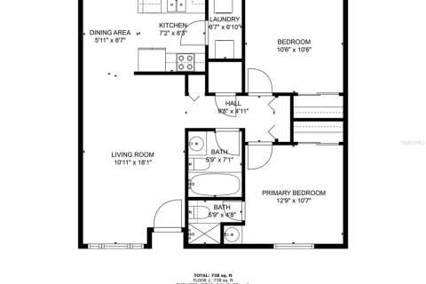Apartamento en alquiler en Orlando, Florida, 2 dormitorios, 78.04 m2 № 1908407 - foto 2