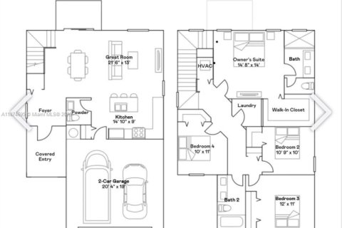 Снять в аренду виллу или дом в Хомстед, Флорида 4 спальни, 174.19м2, № 1922272 - фото 8