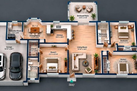 Villa ou maison à vendre à Ocala, Floride: 3 chambres, 135.82 m2 № 2383665 - photo 8