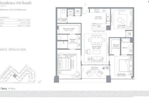 Copropriété à vendre à Miami, Floride: 2 chambres, 142.98 m2 № 2066463 - photo 2