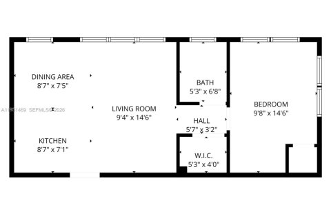 Снять в аренду квартиру в Майами, Флорида 1 спальня, 32.05м2, № 2009439 - фото 3