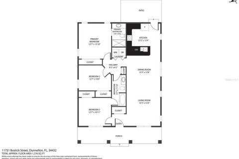 House in Dunnellon, Florida 3 bedrooms, 132.66 sq.m. № 1901034 - photo 17