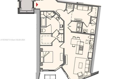 Condo in Miami, Florida, 1 bedroom  № 1889605 - photo 26