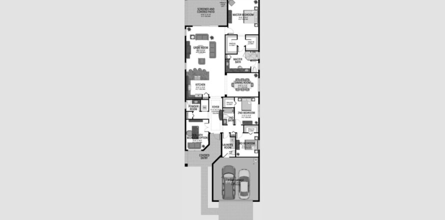 Adosado en VALENCIA WALK AT RIVERLAND en Port St. Lucie, Florida 3 dormitorios, 290 m2 № 66092