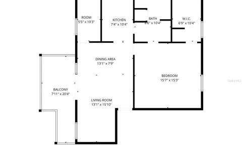 Condominio en alquiler en Saint Petersburg, Florida, 1 dormitorio, 76.46 m2 № 2107542 - foto 3