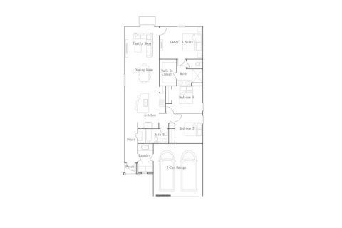 House floor plan «floor Annapolis at Saddle Creek Preserve - The Manors I», 2 bedrooms in Saddle Creek Preserve - The Manors I