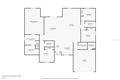 Casa en venta en Palm Bay, Florida, 4 dormitorios, 225.85 m2 № 2222086 - foto 3