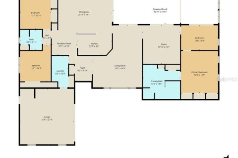 Купить виллу или дом в Хомосасса, Флорида 4 комнаты, 239.69м2, № 2278016 - фото 3