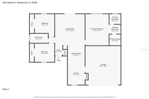 Villa ou maison à louer à Kissimmee, Floride: 3 chambres, 123.47 m2 № 2150205 - photo 16