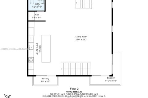 Купить таунхаус в Форт-Лодердейл, Флорида 3 спальни, 183.57м2, № 1955042 - фото 26