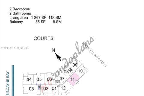 Copropriété à louer à Miami, Floride: 2 chambres, 117.71 m2 № 1982541 - photo 12