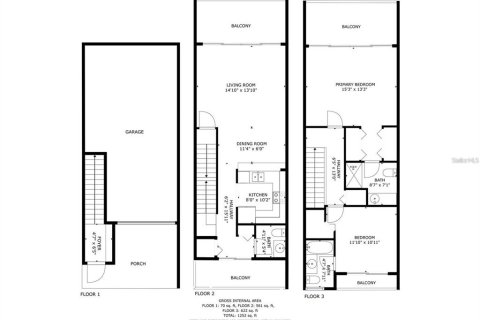 Купить таунхаус в Раскин, Флорида 5 комнат, 116.87м2, № 1654331 - фото 26
