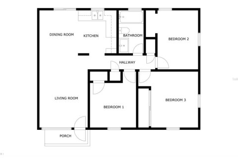 House in Tampa, Florida 3 bedrooms, 82.5 sq.m. № 1810882 - photo 2