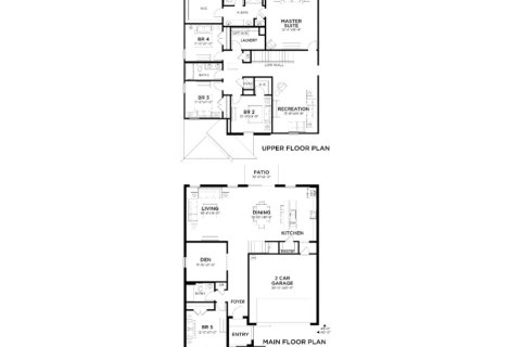 Планировка Виллы или дома «4451 Quartz Ct» 3 спальни в ЖК Riverstone