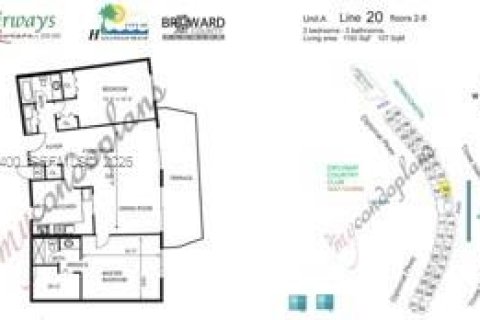 Condominio en venta en Hallandale Beach, Florida, 2 dormitorios, 106.84 m2 № 2031420 - foto 4