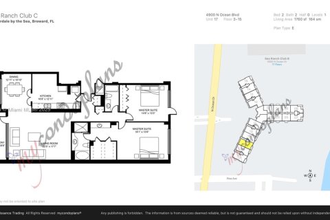 Condo in Lauderdale-by-the-Sea, Florida, 2 bedrooms  № 1945615 - photo 3