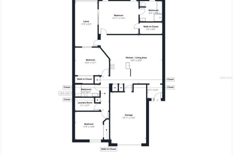 Купить виллу или дом в Окала, Флорида 4 комнаты, 124.02м2, № 1849610 - фото 3