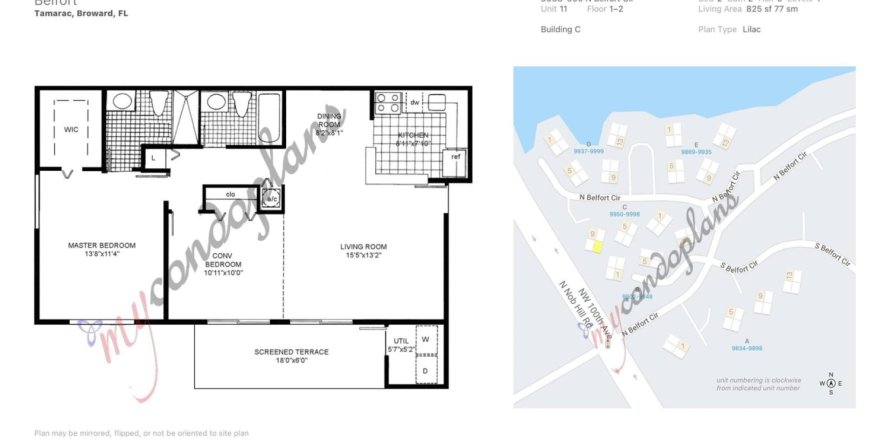 Condominio en Fort Lauderdale, Florida, 2 dormitorios  № 1221217