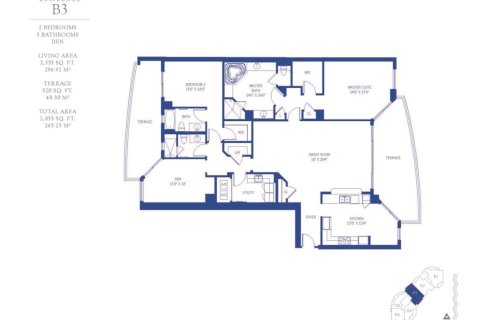 Condo à Riviera Beach, Floride, 2 chambres  № 2263753