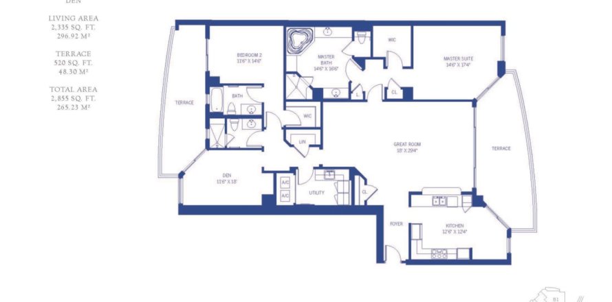 Condo à Riviera Beach, Floride, 2 chambres № 2263753