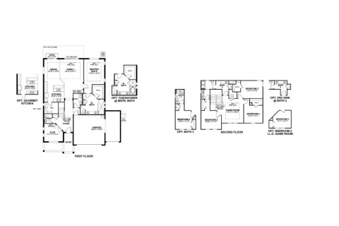 House floor plan «floor 7284 Notched Pine Bend at Whispering Oaks Preserve», 4 rooms in Whispering Oaks Preserve by M/I Homes