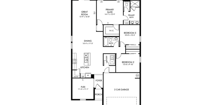 House in Lake Hamilton, Florida 3 bedrooms, 157.47 sq.m. № 1690042