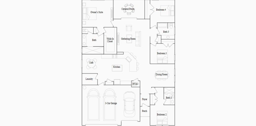 Townhouse in LIBERTY VILLAGE in Ocala, Florida 4 bedrooms, 211 sq.m. № 102621