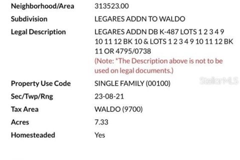 House in Waldo, Florida 2 bedrooms, 111.85 sq.m. № 2313371 - photo 4