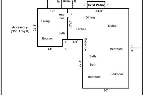 House in Tampa, Florida 4 bedrooms, 154.03 sq.m. № 2426841 - photo 22
