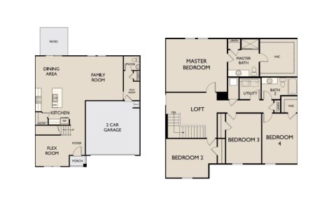 House floor plan «4BR-3», 4 bedrooms in South Haven