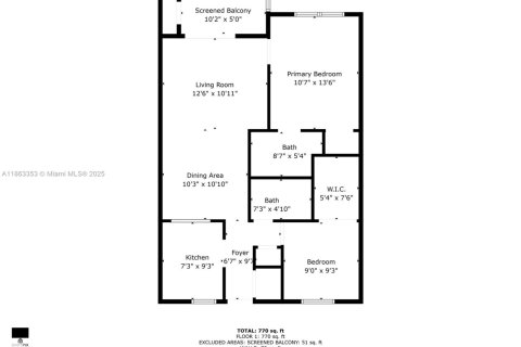 Купить кондоминиум в Пемброк-Пайнс, Флорида 2 спальни, 74.88м2, № 1890409 - фото 28