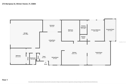 Villa ou maison à vendre à Winter Haven, Floride: 3 chambres, 181.81 m2 № 2431651 - photo 4